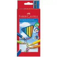 Faber-Castell: Junior creioane colorate 10 bucăţi cu ascuţitoare