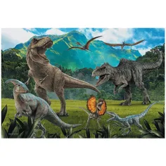Jurassic World: Puzzle cu 100 de piese cu dinozauri din Jurassic Park - Trefl imaginea 2