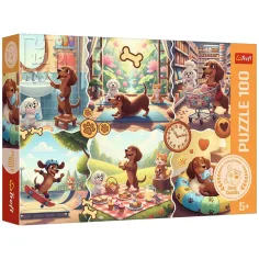Jurnalul unui cățel dachshund 100 de piese puzzle - Trefl
