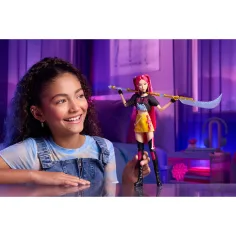 K-Pop Demonii Vânătorii: Mira păpușă de modă cu armă – Mattel imaginea 3