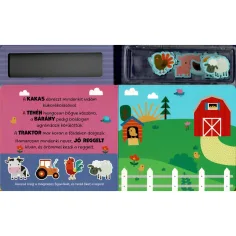 Kedves kalandok a tanyán! – carte interactivă cu figurine magnetice imaginea 2