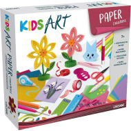 Kids Art: Set creativ de lucrări din hârtie colorată - Lisciani