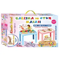 Kinetic Sand: masă de lucru în două culori