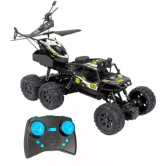 KOO: Kokan 052 mașină de teren cu telecomandă și elicopter 2 în 1 set de joc cu iluminare LED imaginea 2
