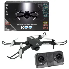 KOO: Kotaro 080 gri dron pliabil cu telecomandă cu cameră dublă și iluminare LED