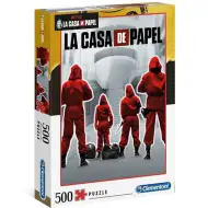 La Casa De Papel: Salopete roșii 500 bucăți puzzle - Clementoni