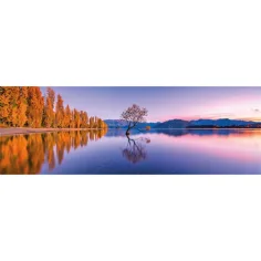 Lacul Wanaka, Noua Zeelanda HQC 1000 bucăți panoramă puzzle - Clementoni imaginea 2