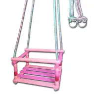 Leagăn din lemn roz