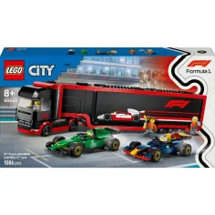 LEGO® City: Camion F1® cu mașinile RB20 și AMR24 F1® (60445)