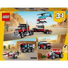 LEGO® Creator: Camion cu platformă și elicopter (31146) imaginea 2