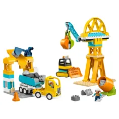 LEGO® DUPLO®: 3 în 1 zonă de construcție și utilaje (10476) imaginea 2