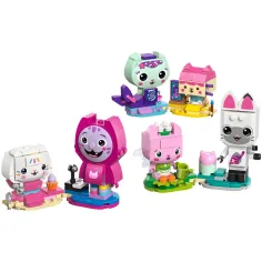 LEGO® Gabi căsuța de păpuși: Prietenii pisici ai lui Gabi construiți din cărămizi (11215) imaginea 2