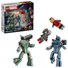 LEGO® Marvel: Iron Man și War Machine vs. dronele Hammer (76320)