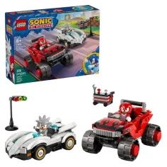 LEGO® Sonic the Hedgehog™: Mașina lui Silver împotriva monster truck-ului lui Knuckles (77118)