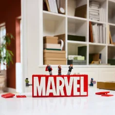 LEGO® Super Heroes: logo MARVEL și minifigurine (76313) imaginea 3