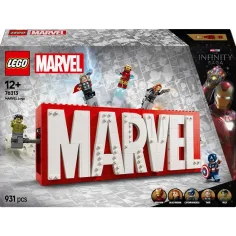 LEGO® Super Heroes: logo MARVEL și minifigurine (76313)