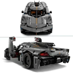 LEGO® Technic: Koenigsegg Jesko Absolut mașină hiper gri (42173) imaginea 2