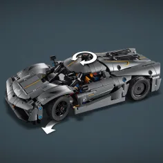 LEGO® Technic: Koenigsegg Jesko Absolut mașină hiper gri (42173) imaginea 6