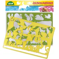 LENA: Cai şi pisici şablon de desen