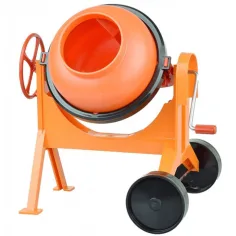 LENA: Mixer de beton de culoare portocalie
