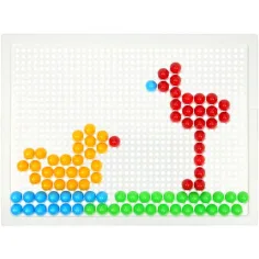 LENA: Mosaik biluțe transparente set creativ 10mm 100 de bucăți imaginea 2