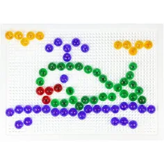 LENA: Mosaik biluțe transparente set creativ 15mm 120 de bucăți imaginea 2