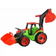 LENA: tractor uriaş de culoarea roşu/alb 65cm