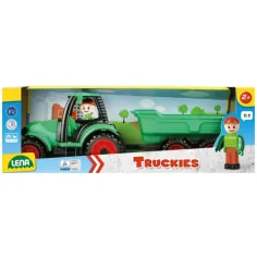 LENA: Truckies tractor cu remorcă şi figuirnă 36cm imaginea 2