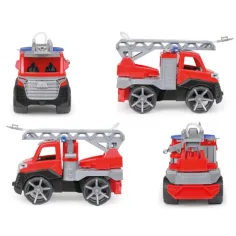 LENA: Truxx 2 mașină de pompieri roșie cu scară 29cm imaginea 3