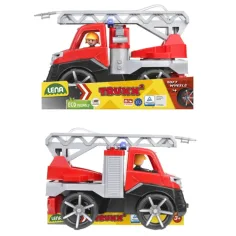 LENA: Truxx 2 mașină de pompieri roșie cu scară 29cm imaginea 5