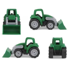 LENA: Workies mașini de lucru - Mașină de lucru tractor cu lopată 12cm imaginea 2