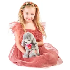 Lily pudel cenușiu pluș 25cm - Lumpin imaginea 2