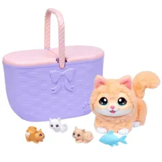 Little Live Pets: Pisică în coș cu puii săi imaginea 2