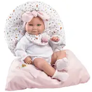 Llorens: 38cm fetiță nou-născută cu sac de dormit roz