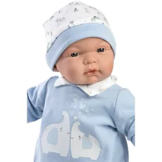Llorens: Joel bebeluș în salopetă cu elefanți 38cm imaginea 3