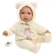 Llorens: Julia păpușă în haine simpatice cu suzetă 42cm