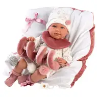 Llorens: Mimi nou născut 40cm păpușă fetiță plânge cu pat