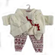 Llorens: set haine de păpușă ursuleț cu pantaloni iepure pentru păpuși de 43cm