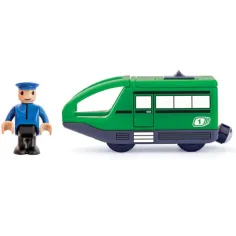 Locomotivă electrică verde modernă - Woodyland imaginea 1
