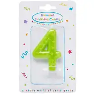 Lumânare stea cu număr 4