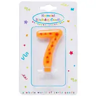 Lumânare stea cu număr 7