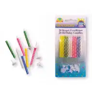 Lumânări decorative pentru zi de maştere set 20 buc.