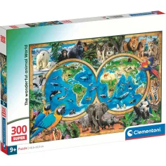 Lumea animalelor minunată puzzle Super de 300 de piese - Clementoni
