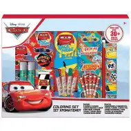 Luna: Cars 30 bucăți set de cretă cerată, marker și autocolante