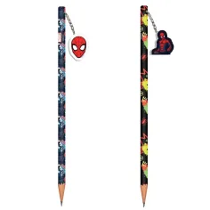 Luna: Creion grafit Spider-Man cu radieră, în două variante 1buc