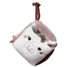 Luna: Cub de pluș drăguț cu unicorni cu curea de agățat imaginea 1