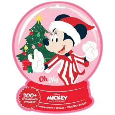 Luna: Disney Minnie Mouse set de autocolante de Crăciun 300buc imaginea 1