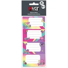 Luna: Etichete de caiet cu model K-Pop set de 20 bucăți