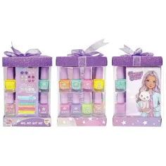 Luna: Glammy Gloss lac de unghii strălucitor set cadou cu accesorii pentru păr și decorațiuni pentru unghii 17buc
