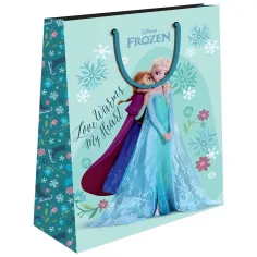 Luna: Disney Regatul de gheață geantă cu model Anna și Elza 33x45x12cm